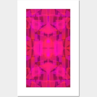 Translucent shapes: Orange and Pink Posters and Art